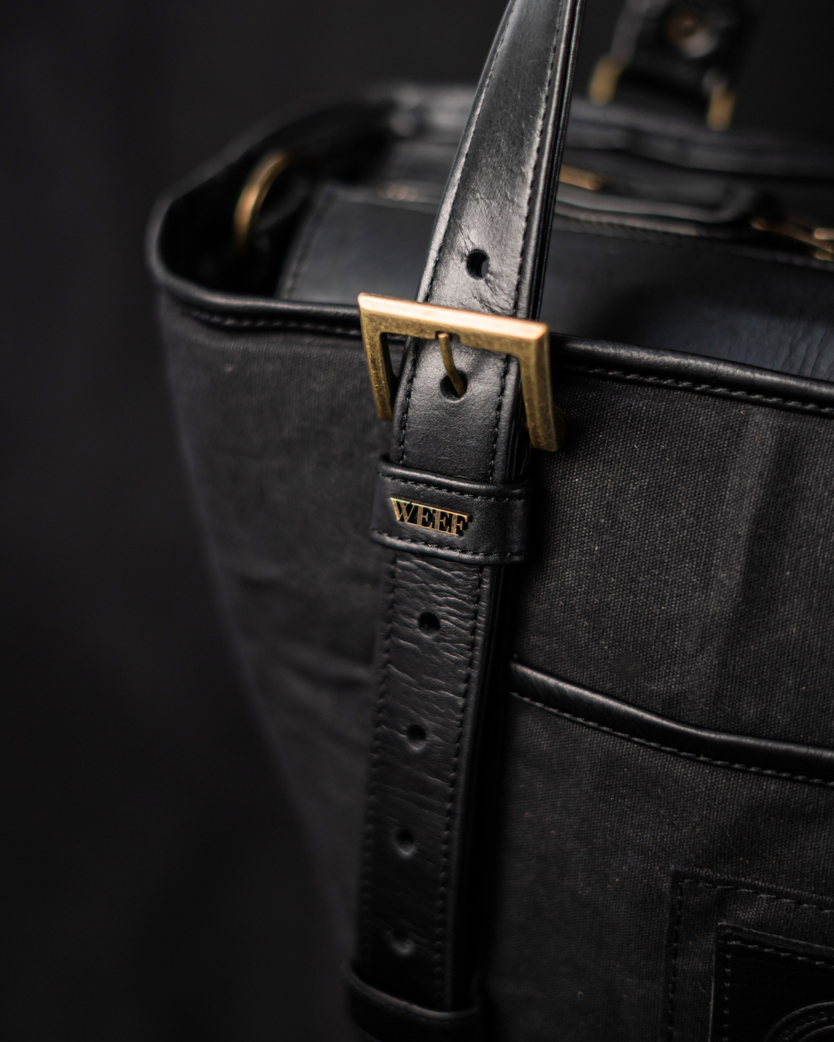 WEEF | UNITARY BAG - Black Canvas