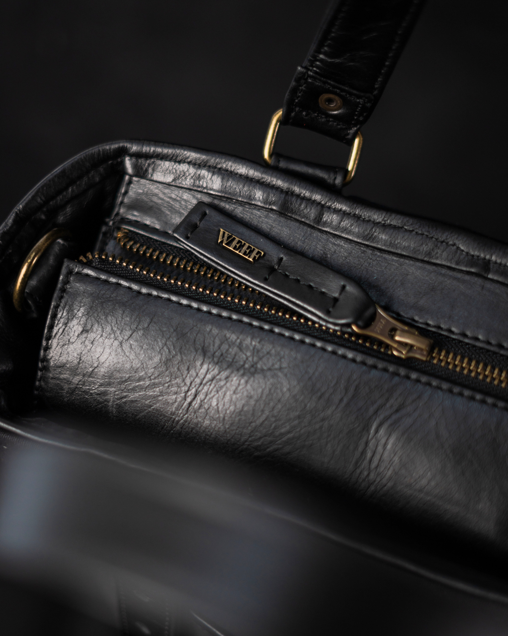 WEEF | UNITARY BAG - Black Canvas