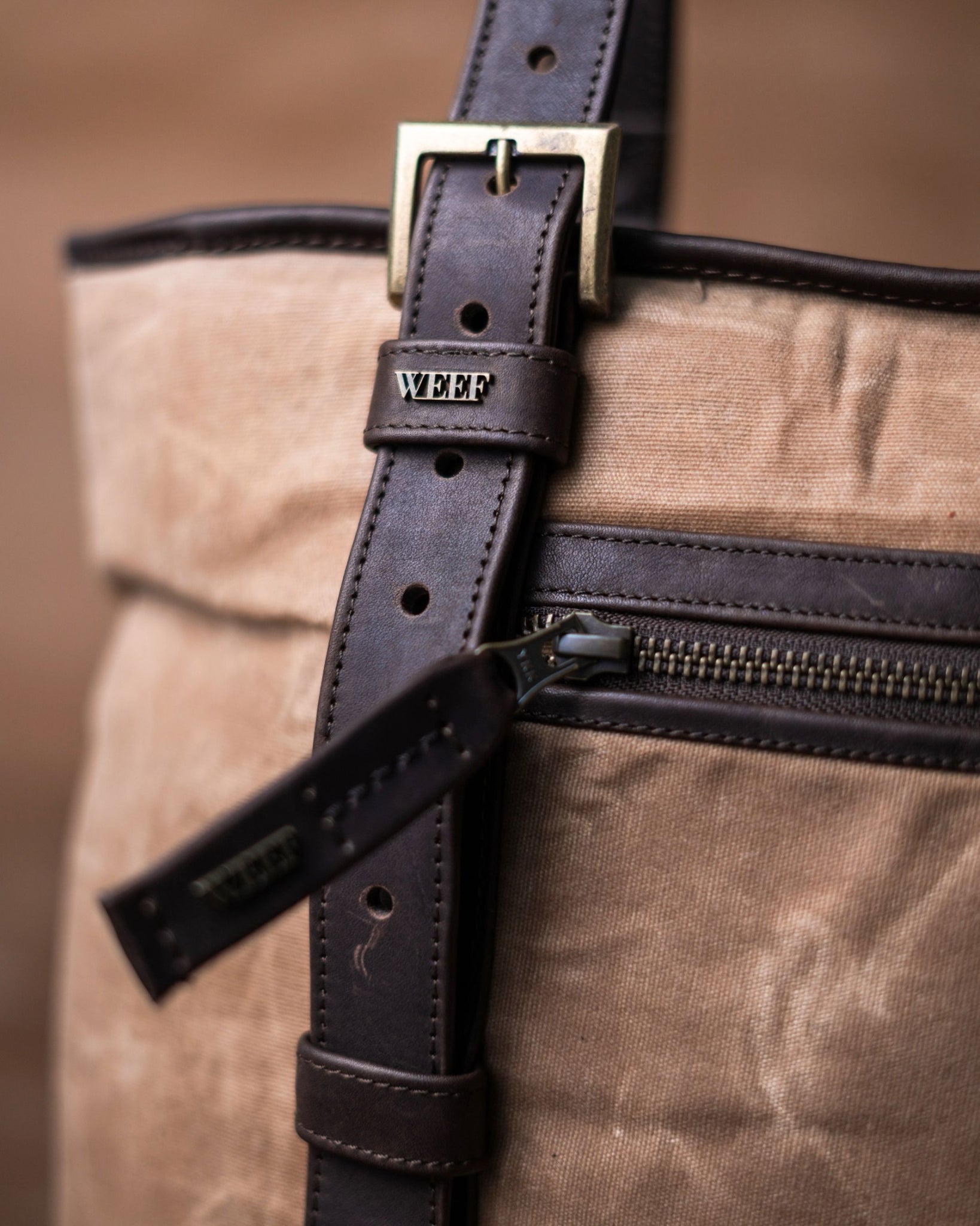 WEEF | UNITARY BAG - Tan Canvas