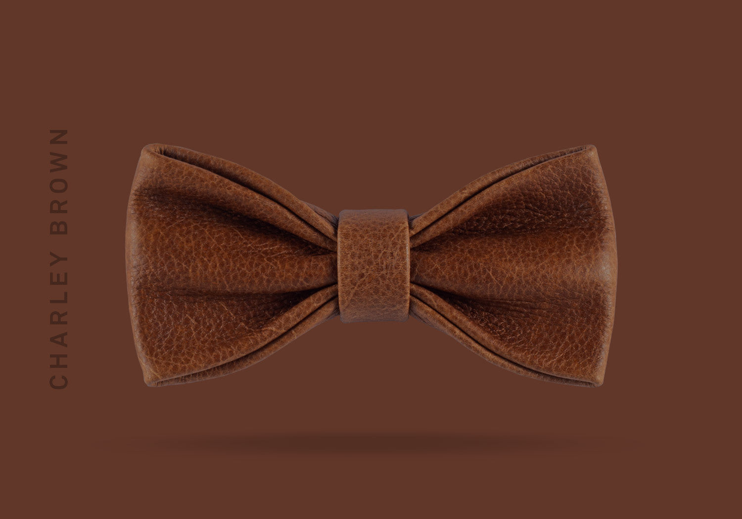 This charley brown WEEF handmade leather bow is a great present or gift idea for dapper and stylish gentlemen for fathers day, valentines day or Christmas.