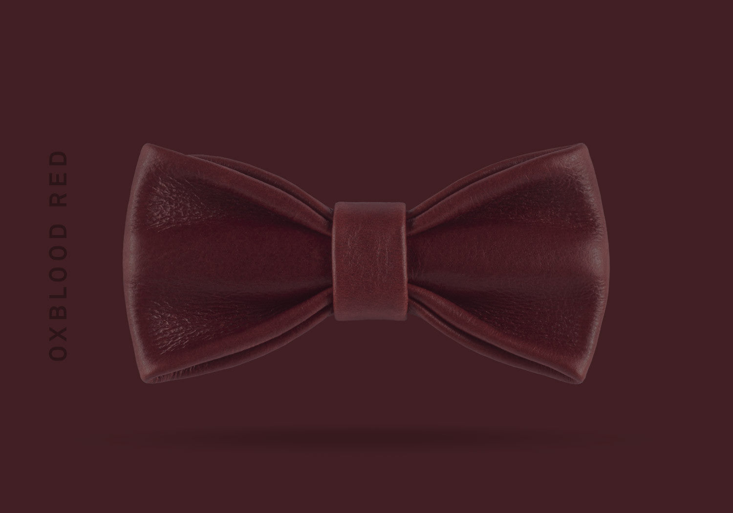 This oxblood red WEEF handmade leather bow is a great present or gift idea for dapper and stylish gentlemen for fathers day, valentines day or Christmas.