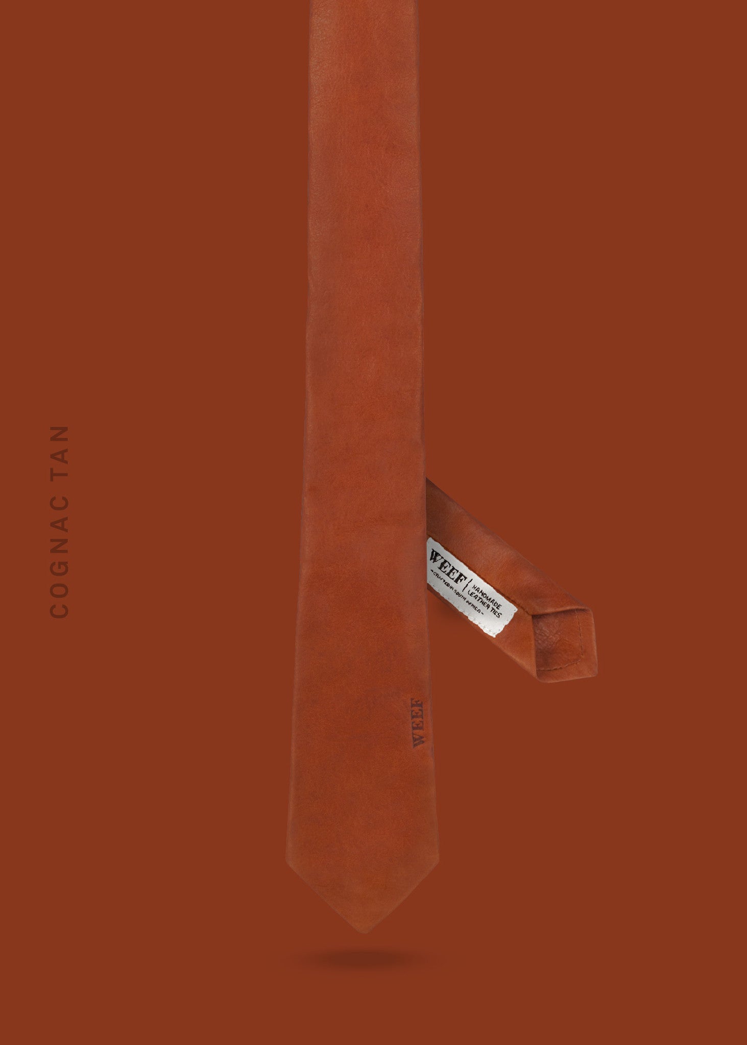 Skinny Tie No.1 – Cognac Tan