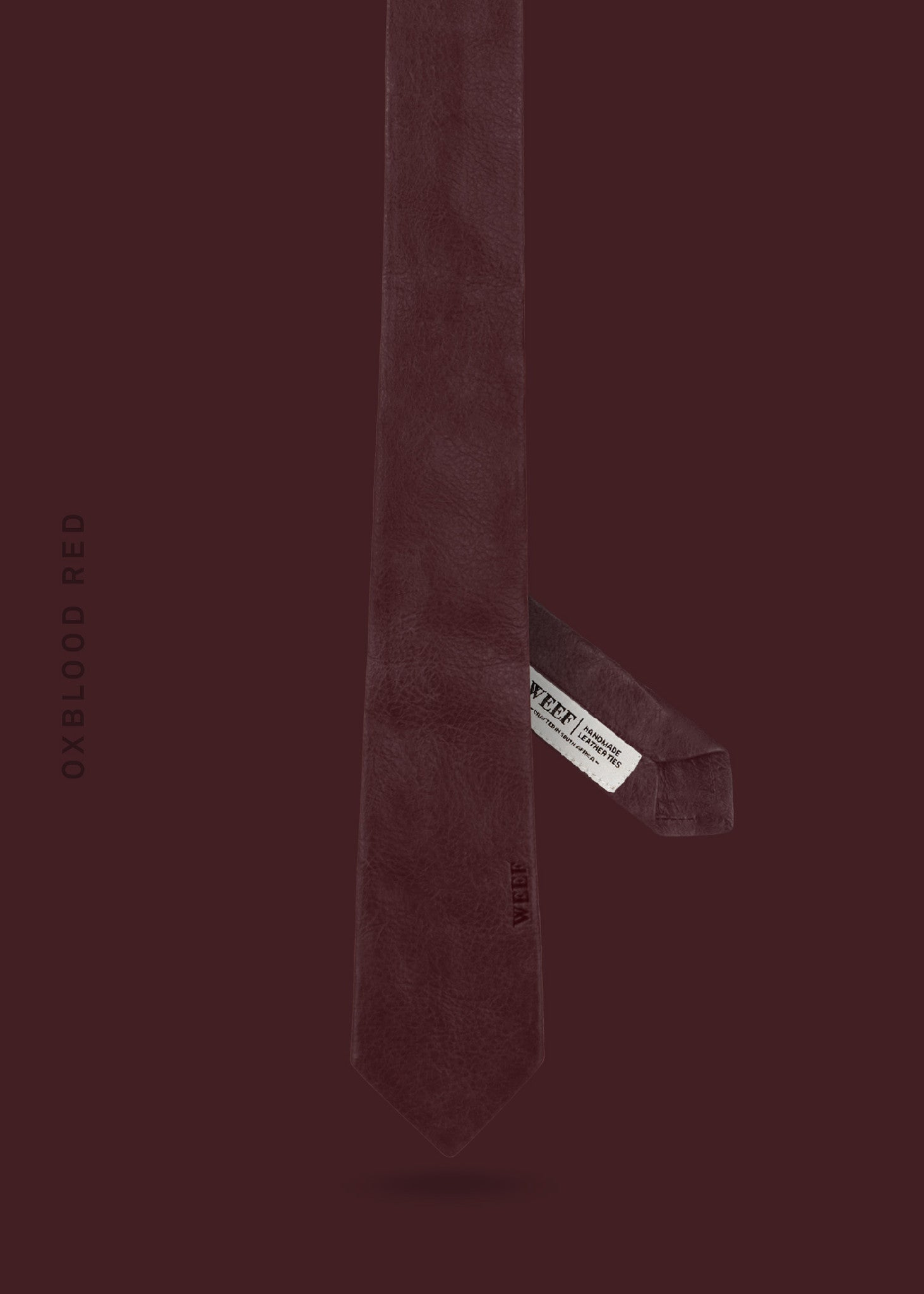 Skinny Tie No.1 – Oxblood Red